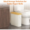 image:imageLifewit Toilet Paper Storage Holder Large Stand Basket 23L Light GrayWhite