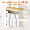 image:imageLifewit Toilet Paper Storage Holder Large Stand Basket 23L Light GrayWhite