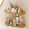 image:imageLifewit 2 Tier Corner Bathroom Counter Organizers and Storage ClearGold