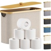 image:imageLifewit Toilet Paper Storage Holder Large Stand Basket 23L Light GrayBeige
