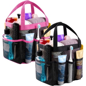 image:imageLifewit Mesh Shower Caddy Portable Dorm Room Essentials 1 Pack BlackBlack  Pink