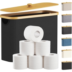 image:imageLifewit Toilet Paper Storage Holder Large Stand Basket 23L Light GrayBlack